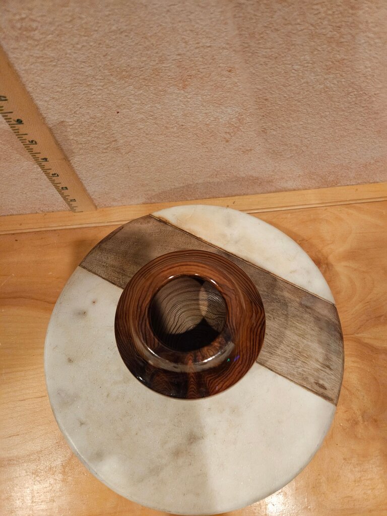 Wooden Hand Turned Sculptural Decorative Bowl / vase