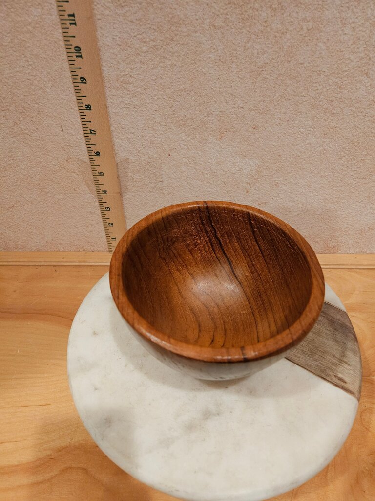 Vintage DANISH Style, MCM MODERN Teak wood Mid Century SCULPTURAL Wooden Bowl trinket dish
