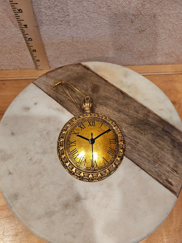 Time Christmas Ornament Decoration Vintage Watch Victorian Decor 4”Old Fashioned Vintage Pocket Watch Ornament