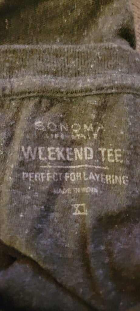 Sonoma Weekend Tee Greenish Brown Comfort Shirt