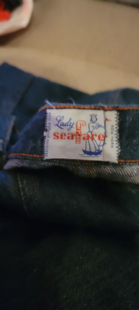 Vintage Lady Seafarer Dark Blue denim Maxi Flair Skirt Cowgirl Glam Western Rodeo