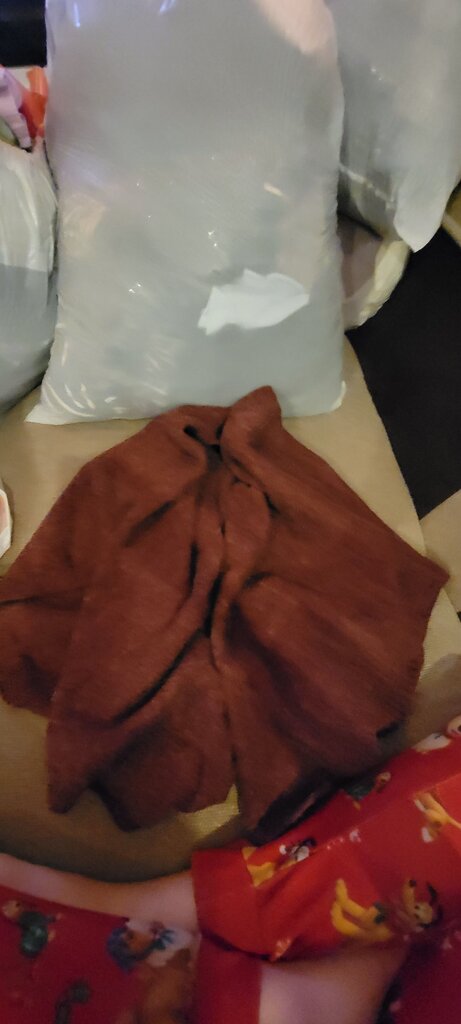 Cozy Brown Knit women's shoulder Wrap