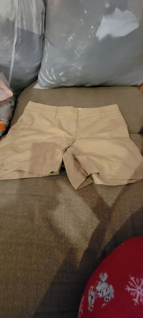 J Crew Shorts Womens 4 Beige Flat Front Chino Twill Comfort Solid Beach Summer