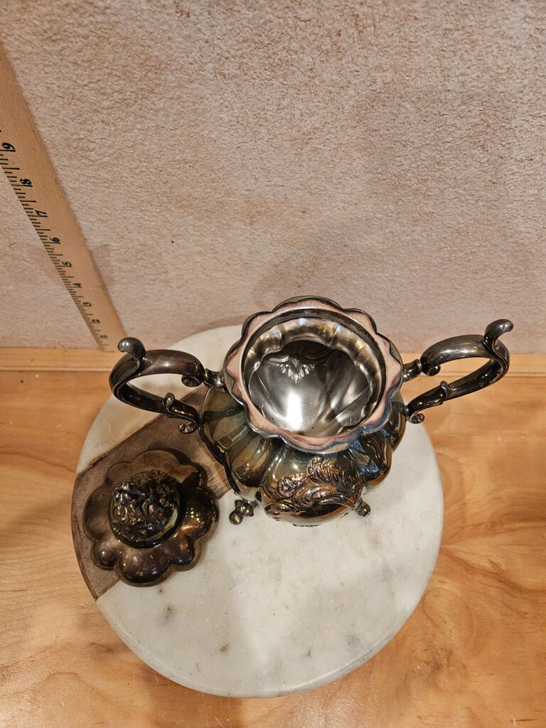 Georg Jensen Silver Plated Creamer and Sugar Set
