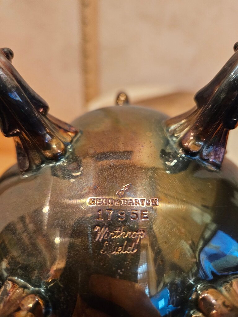 Georg Jensen Silver Plated Creamer and Sugar Set
