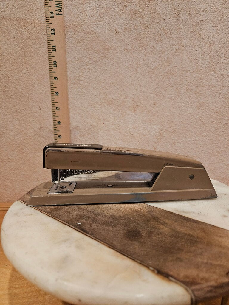 Swingline Stapler Vintage Brown Heavy Duty Metal deskware, Industrial desk decor