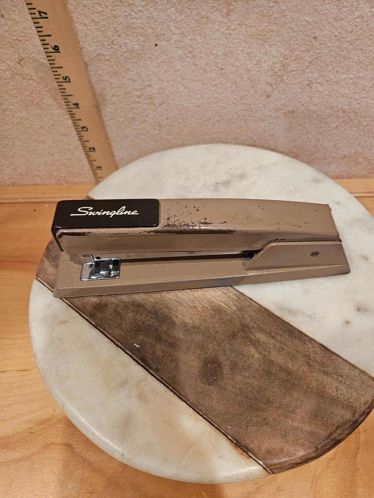 Swingline Stapler Vintage Brown Heavy Duty Metal deskware, Industrial desk decor