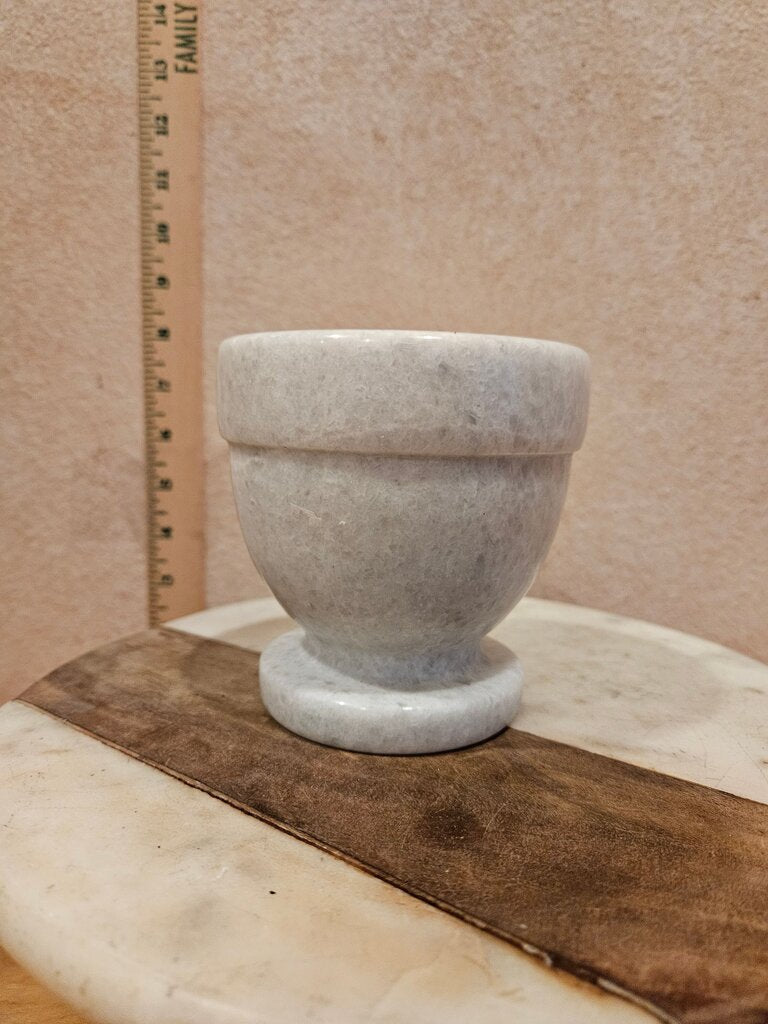 White Marble Mortar No Pestle Heavy, Kitchenware