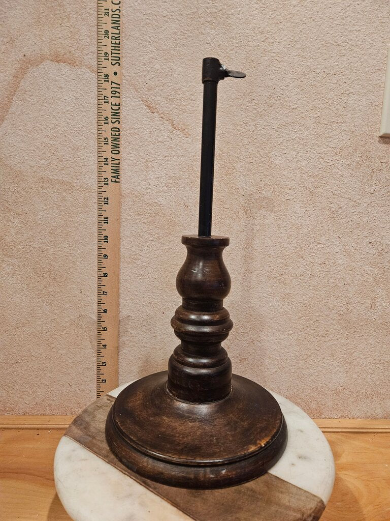 Vintage Empire Silver Adjustable Metal Stand base Circa 1940’s re-purpose sign holder, hat riser, display stand