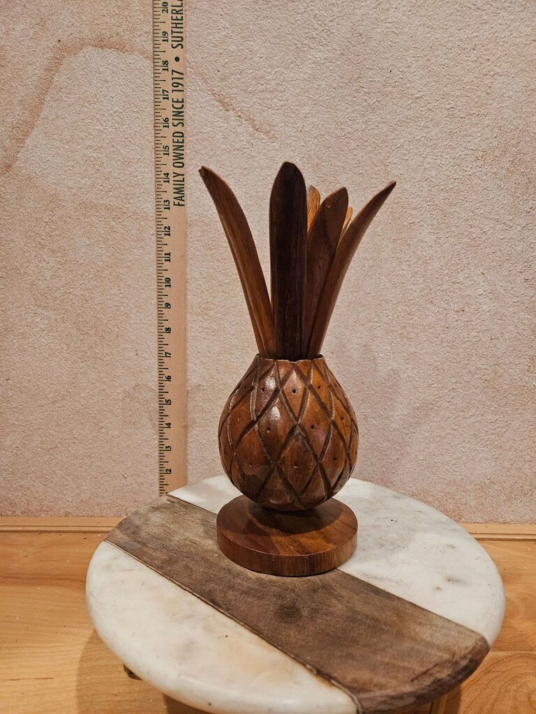 Vintage Hawaiian Kaneohe MCM Pineapple Shell Bowl Tropical tiki bar