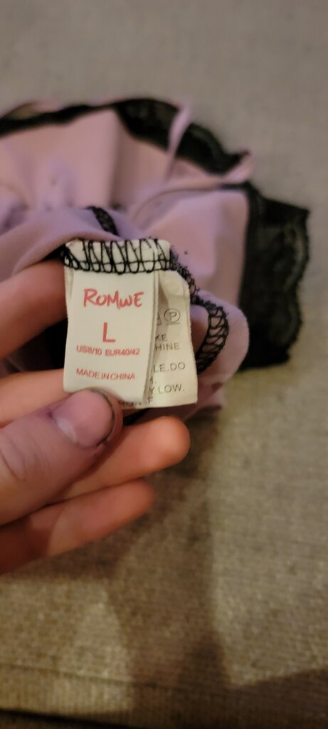 ROMWE Pink Butterfly Print Top