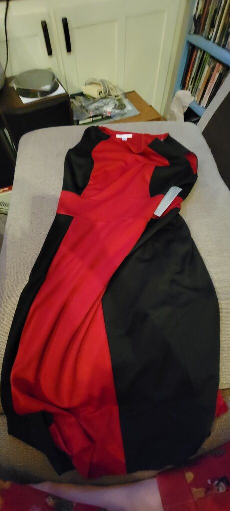 London Times Women's Color Block Dress