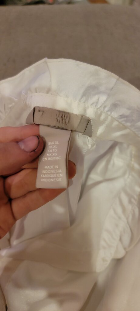 H&M White Long Sleeve Shirt