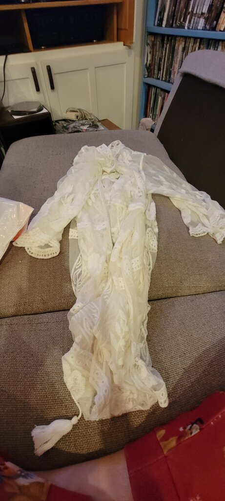 Cream Lace Cover-Up by Parami Design