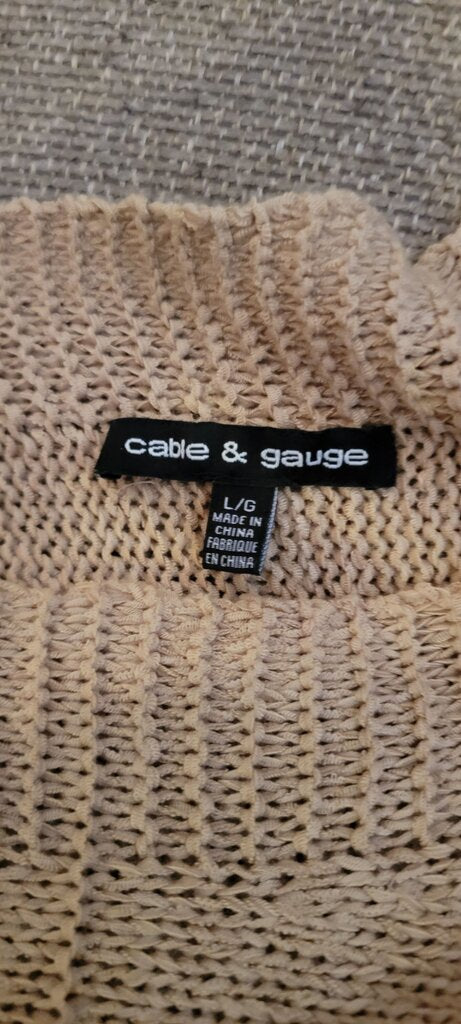 Cable & Gauge Lightweight Knit Top