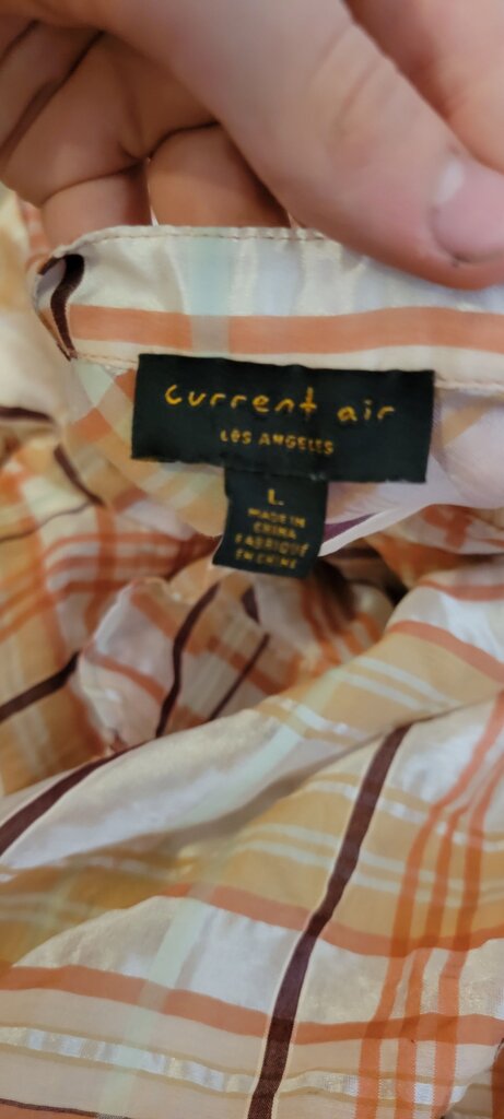 Current Air Women's Long Sleeve Plaid Shirt
