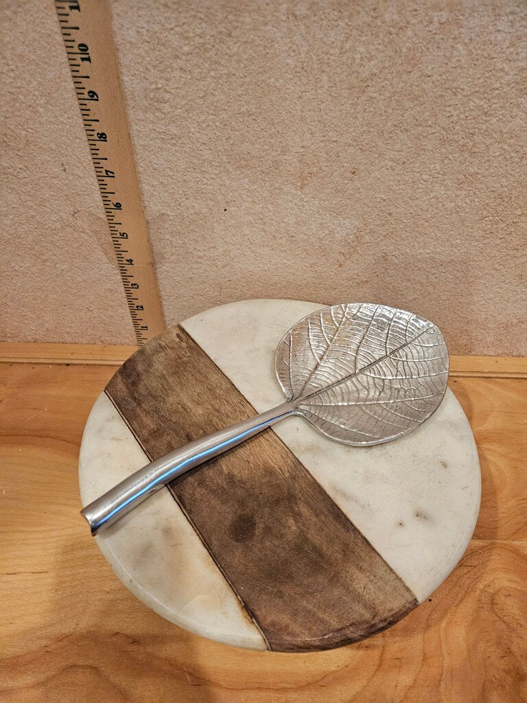 Pottery Barn Short FrangiPani Server table candle holder display trinket dish holdiay decor