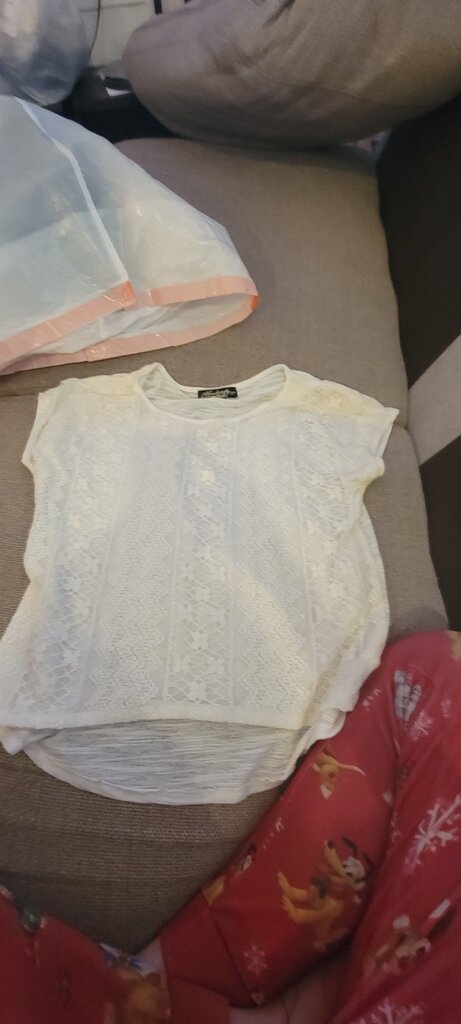 Absolutely Famous White Lace Top