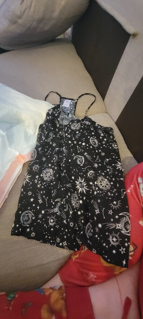 No Boundaries Black Star Print Dress