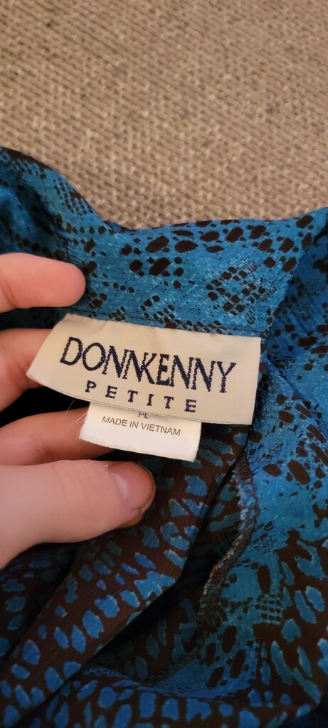 Blue Printed Blouse by DonKenny
