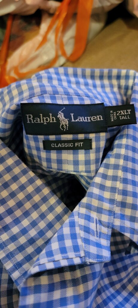 Ralph Lauren Classic Fit Blue Gingham Shirt