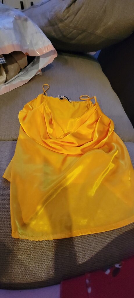 Marie Michaels Yellow Satin Cami