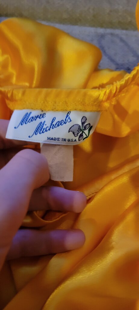 Marie Michaels Yellow Satin Cami