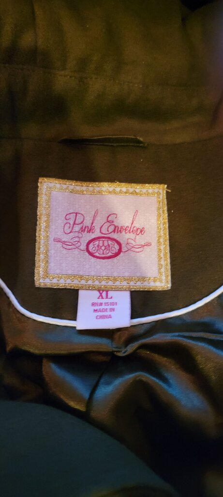 Pink Envelope Women's Olive Green Coat