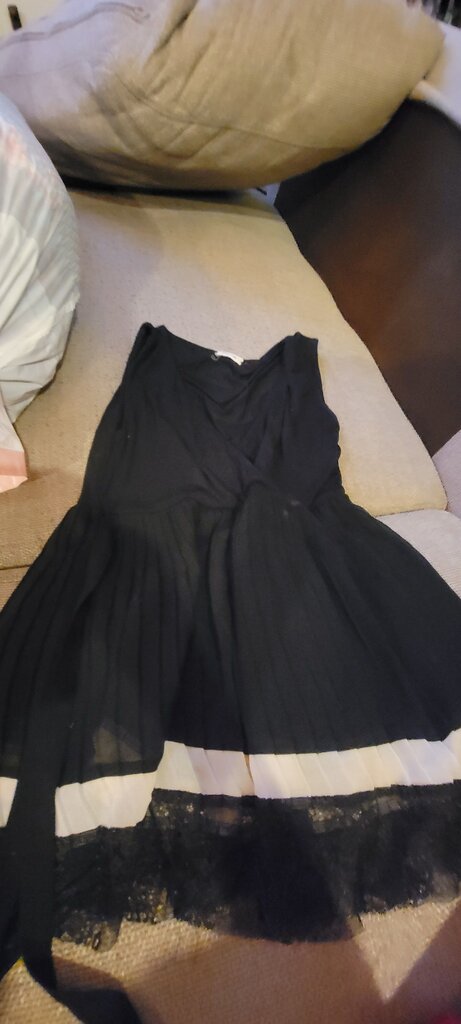 Intimissimi Black Pleated Dress