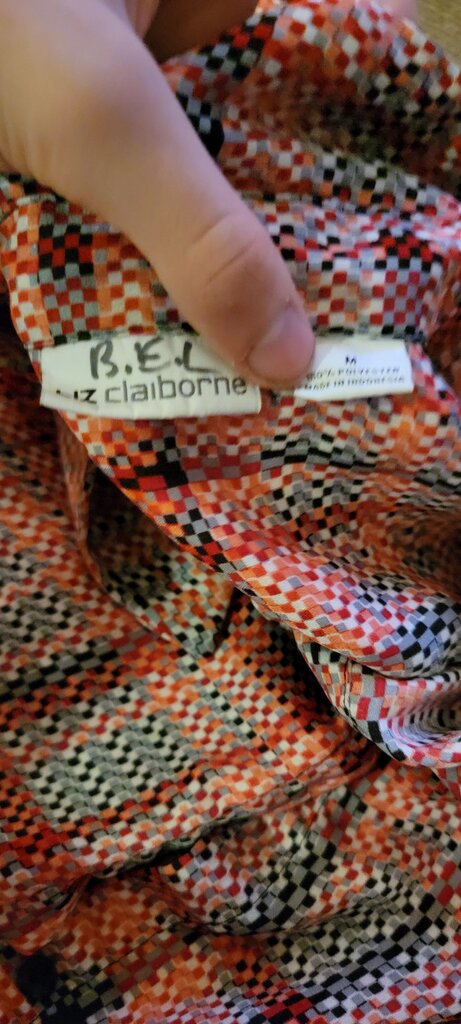B.E.L. by Liz Claiborne Checkered Shirt