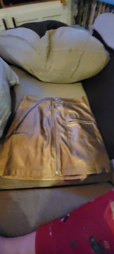 Urban Outfitters Gold Mini Skirt