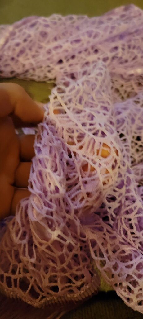 Delicate Purple Lace Shawl