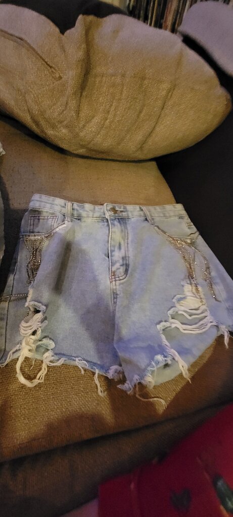 Blue B Collection Distressed Denim Shorts