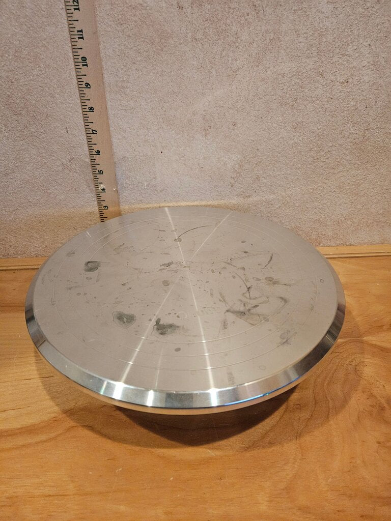 Ohuhu Cake Stand, Rotating Cake Decorating Stand Revolving Pottery Stand Turntable cloche base cupcake, decor, vignette display