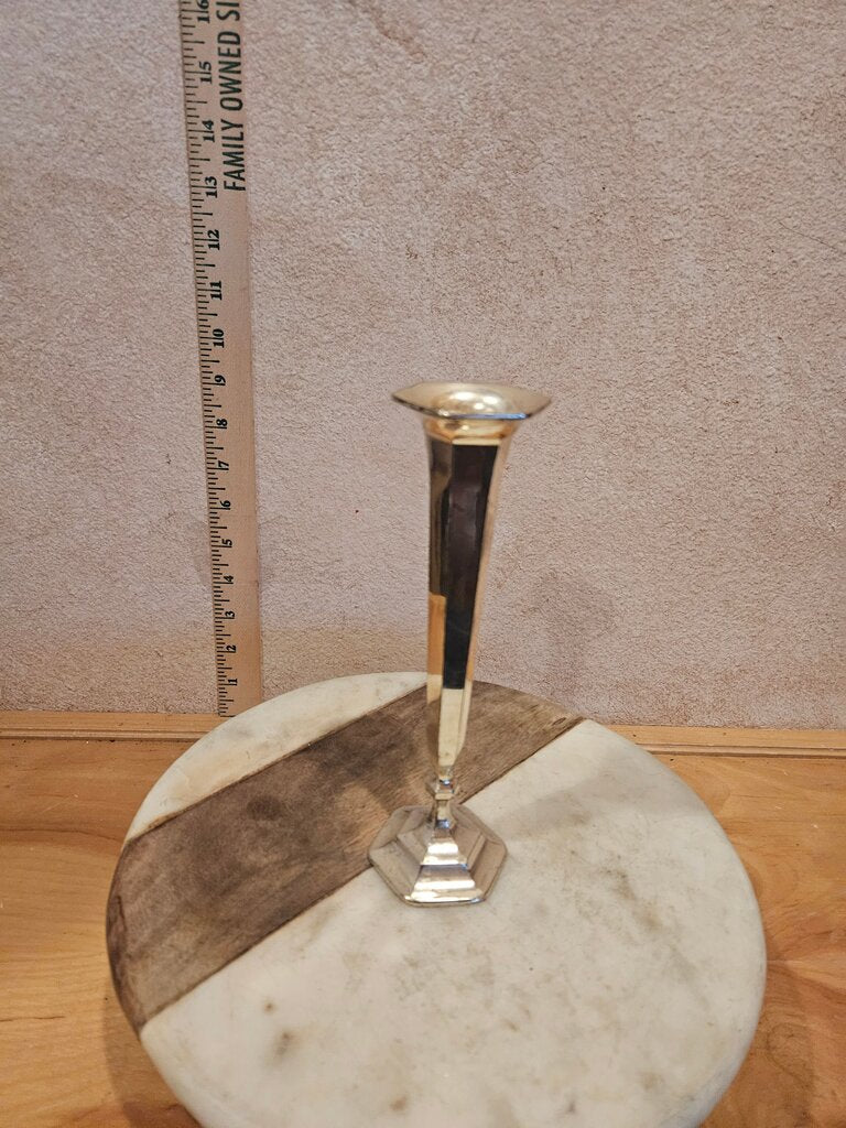 Elegant Vintage Tarnished age patinaed Art Deco Continental Bud Vase Bud made in Japan