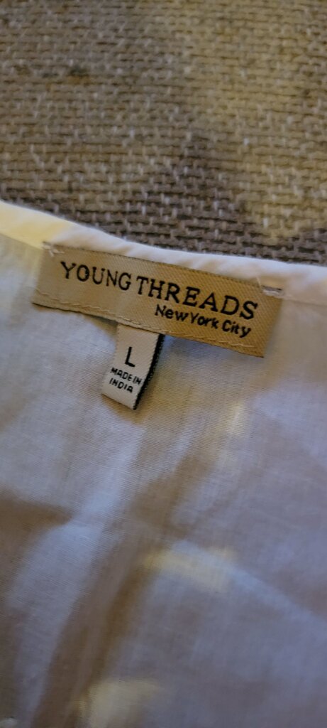 Young Threads White Tank Top