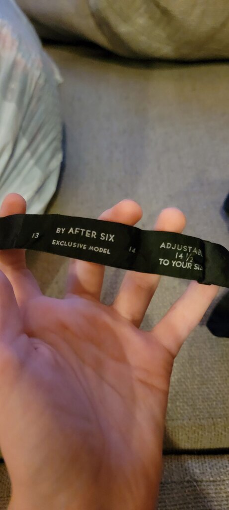 After Six Adjustable Black Bow Tie