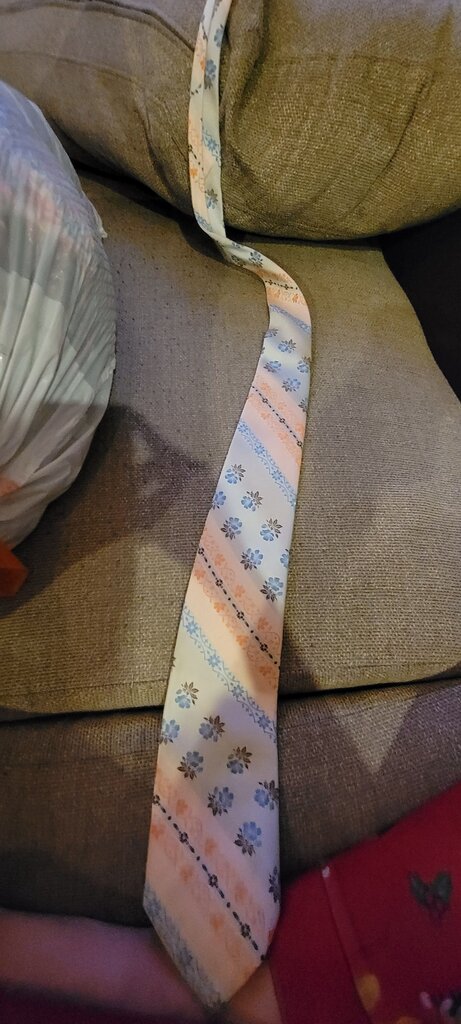 Colosseo Di Roma Floral Pattern Tie