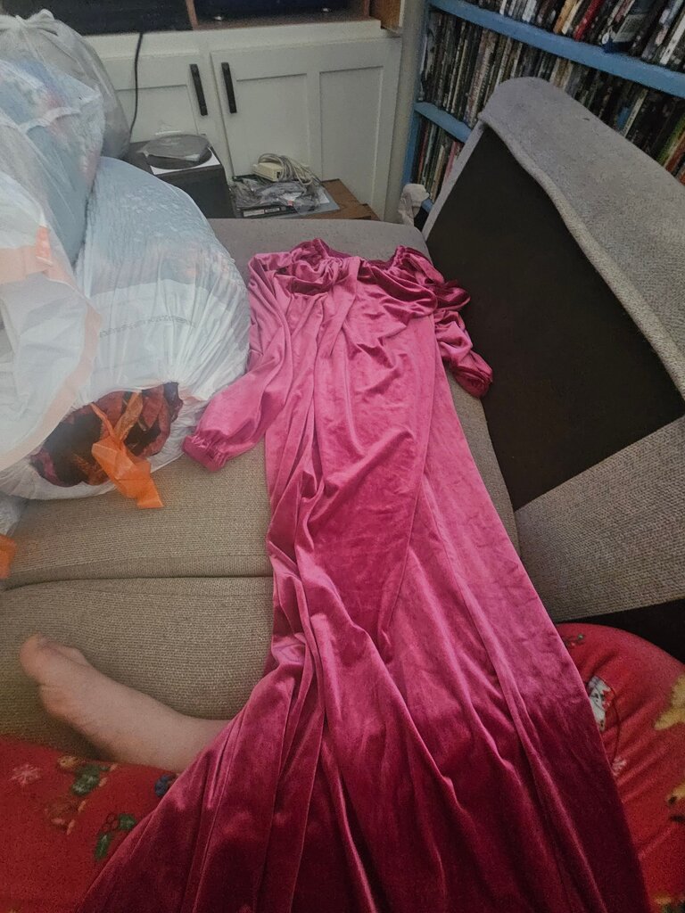 Ella Simone Pink Velvet Dress