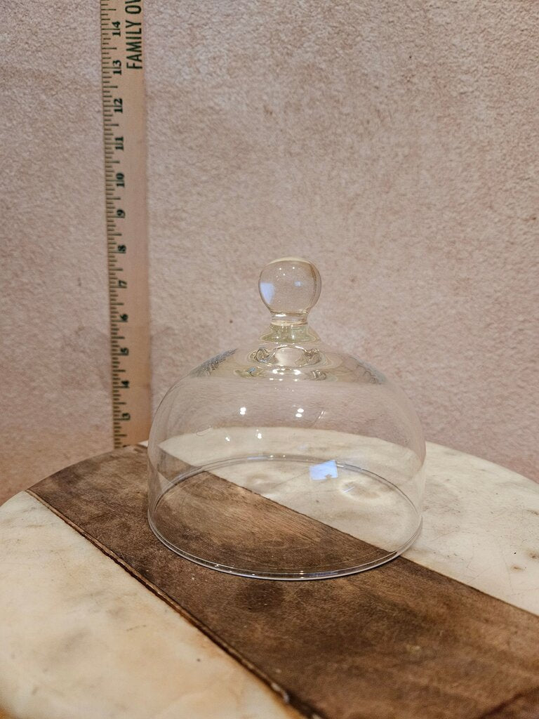 Vintage Cute little Cloche w natural air bubbles cake /cookies / cheese Dome Garden Cloche Taxidermy terrarium Science Holiday Christmas Display Farmhouse