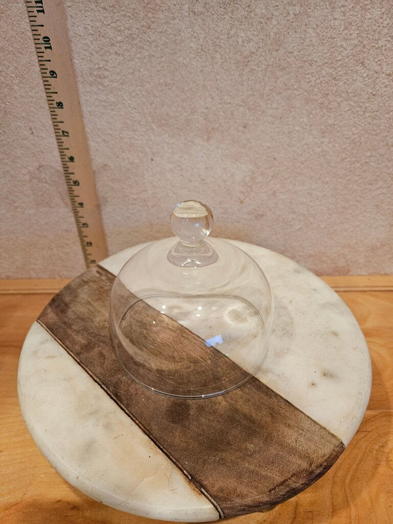 Vintage Cute little Cloche w natural air bubbles cake /cookies / cheese Dome Garden Cloche Taxidermy terrarium Science Holiday Christmas Display Farmhouse