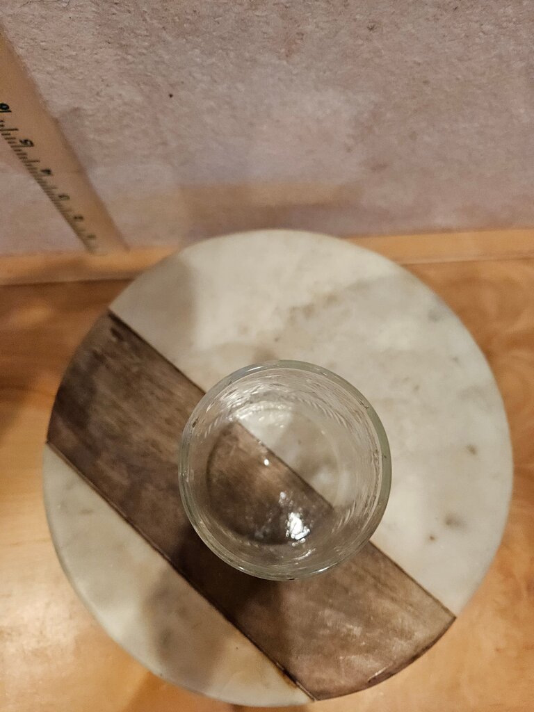 Vintage Pressed Glass Vase Eagle & Stars Design Apothecary Taxidermy Science Holiday Christmas Display Dome Farmhouse no lid