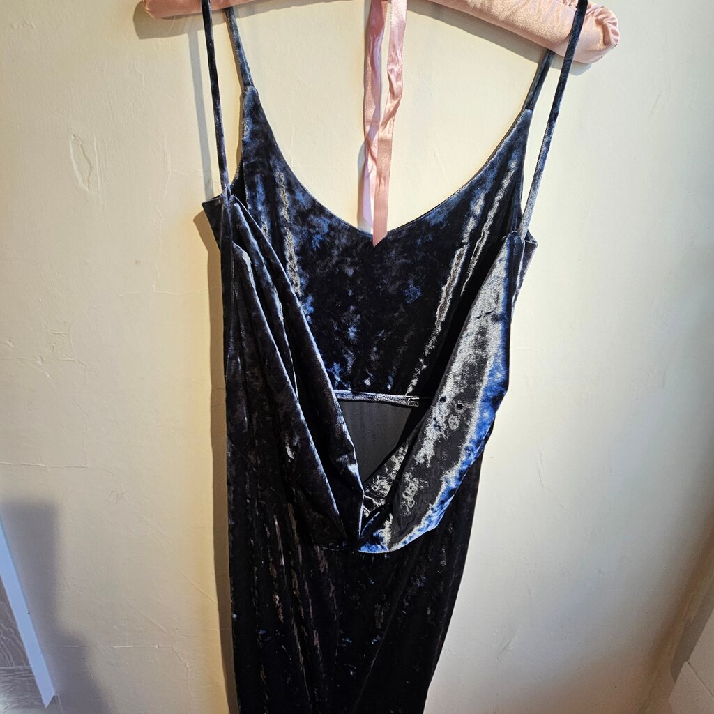 Oliveaceous Velvet Dress