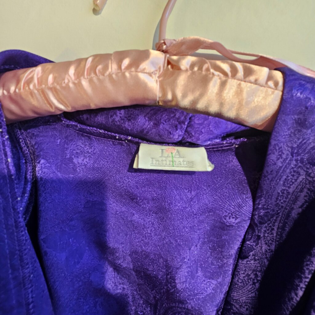 Purple Silk Kimono Robe