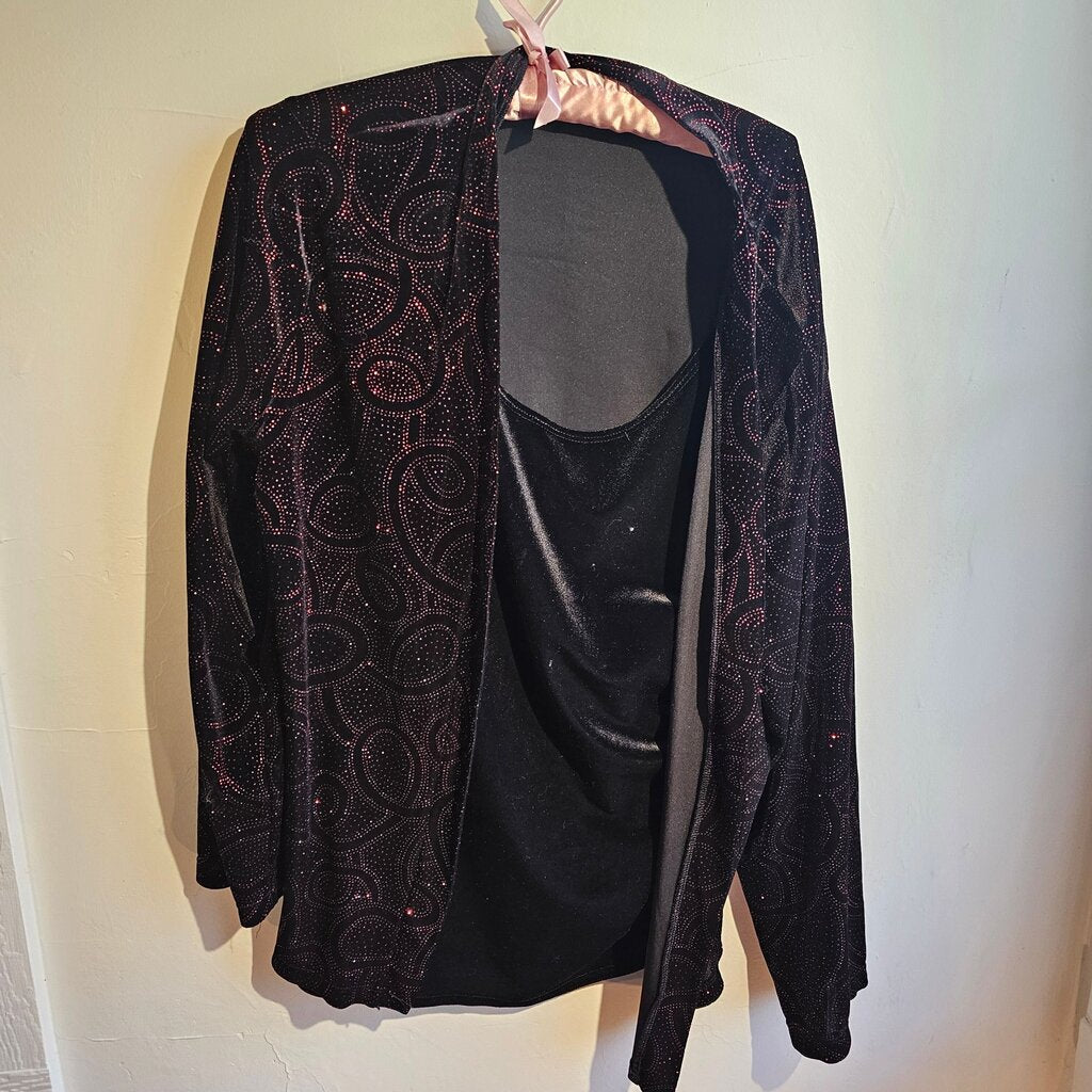 Elementz Women's Shimmering Black Cardigan