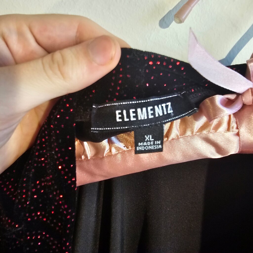 Elementz Women's Shimmering Black Cardigan