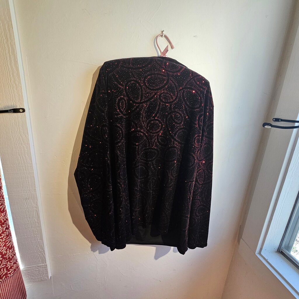 Elementz Women's Shimmering Black Cardigan