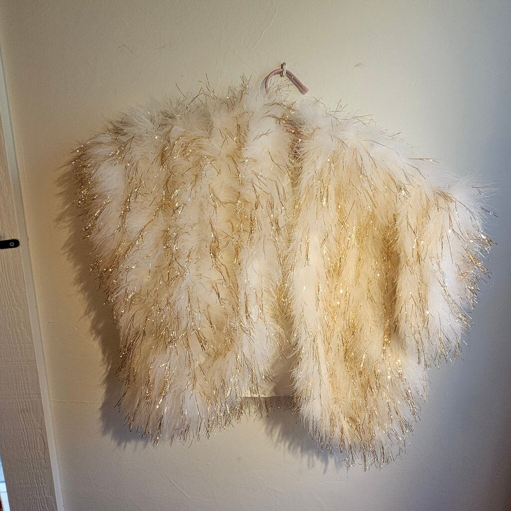 Faux Fur Shimmery Wrap