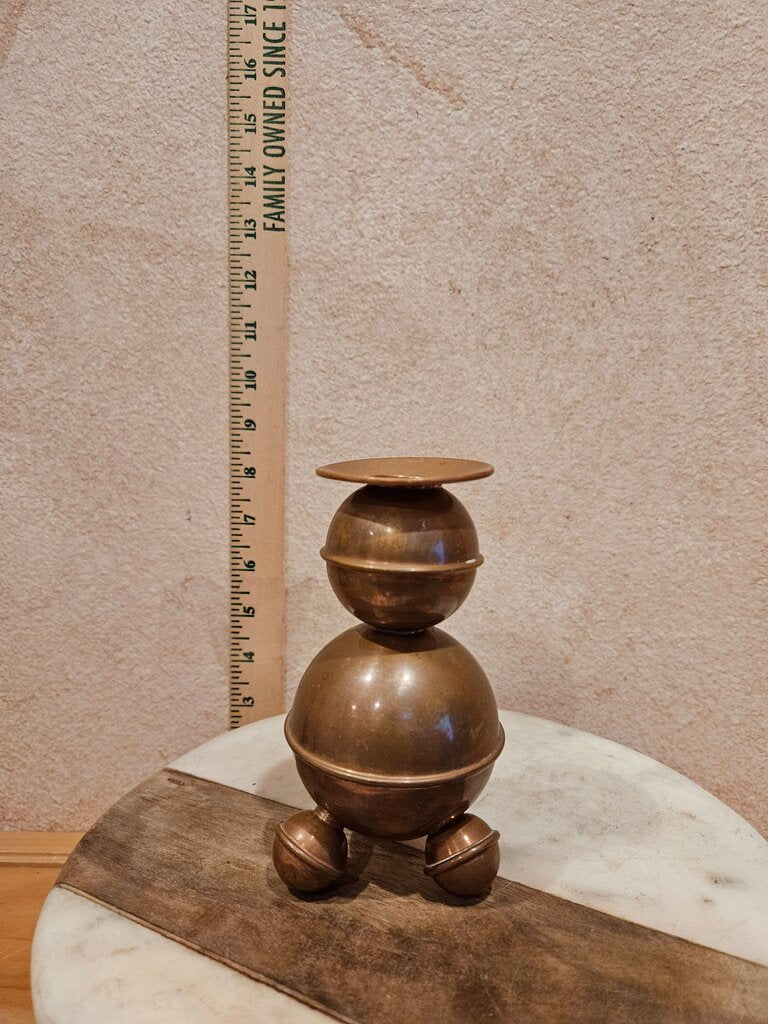 Vintage Mid-Century Swedish Copper Candle Holders Probably by ALB Lindstrom Eskiltuna