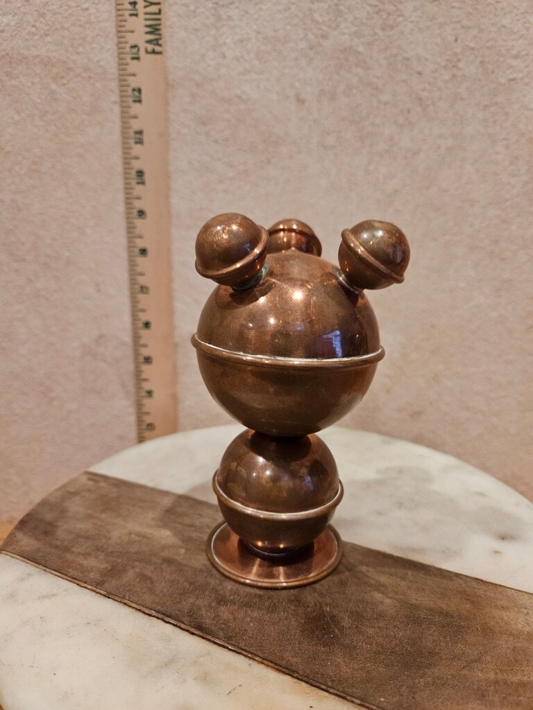 Vintage Mid-Century Swedish Copper Candle Holders Probably by ALB Lindstrom Eskiltuna